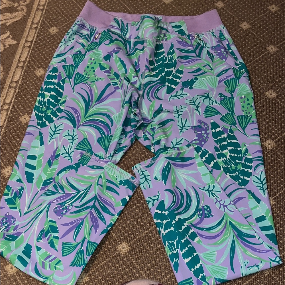 Lily athletica Tropical Print Leggings sz S
